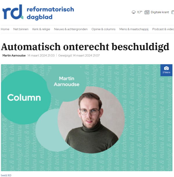 Automatisch onterecht beschuldigd