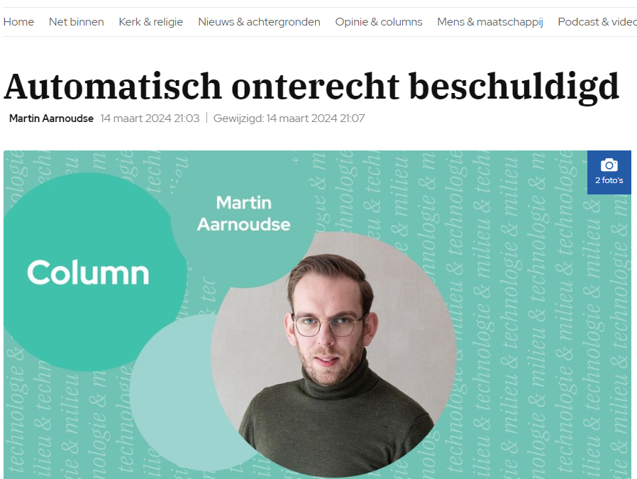 Automatisch onterecht beschuldigd