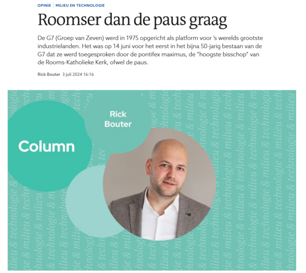 Roomser dan de paus graag